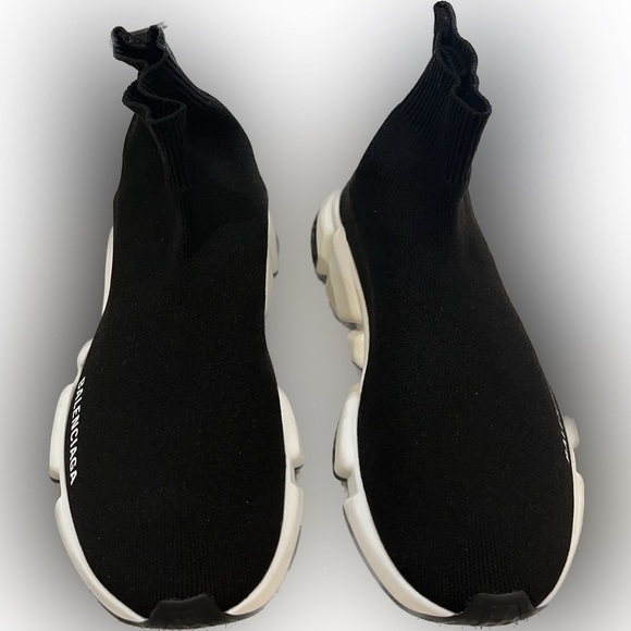 Balenciaga Black Speed Recycled Knit Sneaker - Picture 2 of 4